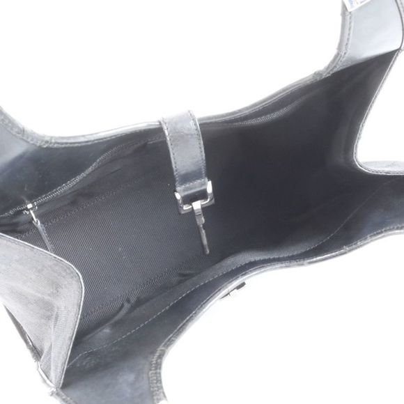 Gucci GG Canvas Jackie 002-1067 Leather Shoulder Bag Shoulder Hand Black - Picture 9 of 11